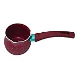 Non-Stick Sauce Pan Butter Warmer Chocolate Melting Pot Practical Coffee Pot with Handle-Red 9cm (Red 8cm)