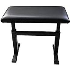 ACANKNG Family Banquet Piano Stool Dressing Table Stool I-Shaped Piano Bench Genuine Leather Piano Stool Height Adjustable Vanity Stool Perfect for Home Use