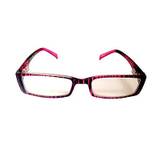Pink & black striped reading glasses sprung arms striped frames r623t