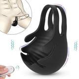 Bestvibe Remote Control Vibrating Testicles Cock Ring