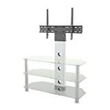 YESJmn TV Mount Stands Clear Glass Combi TV Stand With TV Bracket for 32" - 60" TVs - 90cm