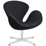 Fritz Hansen (Lightyears) Swan Chair - Color: Grey - 3320 Christianshavn Dark Grey - 1174 Aluminum