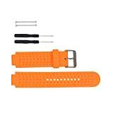 Huabao Watch Strap Compatible with Garmin Approach S20 S5 S6,Adjustable Silicone Sports Strap Replacement Band for Garmin Approach S20 S5 S6 Smart Watch (Orange)
