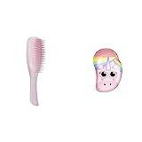 Tangle Teezer | The Wet Detangler Hairbrush for Wet & Dry Hair | For All Hair Types | Eliminates Knots & Reduces Breakage | Millennial Pink & The Original Mini Detangling Hairbrush for Wet & Dry Hair