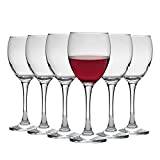 Argon Tableware 24x 340ml Red Wine Glasses - Home Restaurant Red White Party Glass Set - Dishwasher Safe