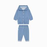 Baby Denim Jacket & Joggers Outfit - Denim blue / 4 - 5 Y