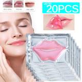Collagen pink lip mask crystal gel masks peel off moisturising anti-ageing masks