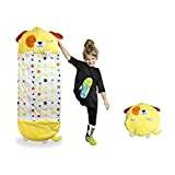Kids Sleeping Bag with Pillow, Boy and Girl Soft Comfortable Foldable 2 in 1 Happy Kids Nappers Sleeping Bags for Outdoor Indoor Children's Fun Games and Camping