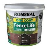 Ronseal Fence Life One Coat Paint - Dark Oak 5Ltr