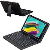 Navitech Black Keyboard Case Compatible with ACER ACTAB1021 10" Tablet