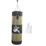 Sports Punching Bag, Hanging Boxing Bag, Empty Training Boxing Hook Kick Sandbag for Fight Karate Punch Red Green(0.8m-green)