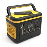 NIKASA External Battery Pack Power Supply, Laptop Charger Battery Backup, with 110V/600W AC Outlet, USB QC3.0,PD65W, LED Flashlights for Home Camping Emergency Backup,110V