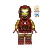 LEGO Marvel Super Heroes Iron Man Dark Red and Gold Armour Minifigure from 76263