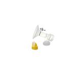 Maymom Breast shield w/Valve and Membrane for Medela Breast Pumps (19 mm, X-Small, 1-Piece)