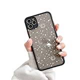 YLFC Starry Sky Matte Phone Case For IPhone 12 Pro Max 11 Pro Max 7 8 Plus XS Max XR 12 Mini X SE 2020 Transparent Cover (Color : B, Size : For iPhone X)