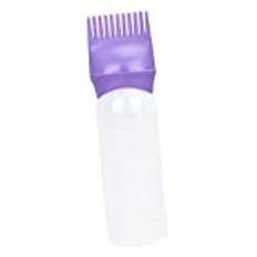 Colcolo 120ml Root Comb Bottle Empty Hairdressing Styling Tool Hair Dye Brush for Salon, Purple