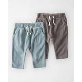 Little Planet Baby 2-Pack Recycled Fleece Pants Baby Size 12M Cloudy Day/Grey Winter