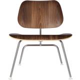 Herman Miller® Brown Eames Molded Plywood Metal Base Lounge Chair - Walnut - UNI