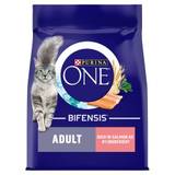 Purina ONE Salmon & Whole Grains Dry Adult Cat Food 3kg x 3