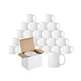 Yoshome 36 x Sublimation White Mugs 11oz Large Handle Coffee Blank ORCA Coated Heat Press Printing Cups Mugs with Box