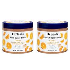 Dr teal's shea sugar scrub with citrus essential oils and vitamin c (pack of 2)