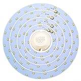 Puupaa Round LED Ceiling Panel Light Lamp with Driver, 12/15/18W 5730 LED Panel Ceiling Light Fixtures Board Lamp Plate for Ceiling Flush Light(15W)
