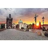 Adult Jigsaw Puzzle, 2000 Piece Jigsaw Puzzle, Papery Jigsaw Puzzle Mat, Educational Toys For Adults The Charles Bridge 70x100CM