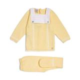 Paz Rodriguez Knitted Sweater And Leggings Set (0-12 Months) - yellow - 12 mths