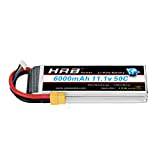 HRB 3S Lipo Battery 11.1V 6000mAh 50C RC Battery With XT60 plug for DJI F450 Trex-500 RC Heli, RC Traxxas Car/Truck,RC Buggy,RC Boat and Drone
