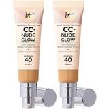 IT Cosmetics Nude Glow CC Cream 32ml Duo (Various Shades) - Tan Warm