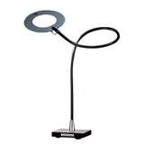 Catellani & Smith - Giulietta T LED Table Lamp - schwarz/Ring Ø9cm/3-Stufen Dimmer berührungslos/Gestell schwarz/USB Netzadapter/inkl. LED 4W 5V 3000K