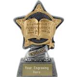 English Trophy by Infinity Stars Antique Silver 10cm (4")