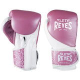 Cleto Reyes Velcro High Precision Training Boxing Gloves - Pink/White