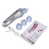 Vacuum Blackhead Removal, Pores with 4 Replaceable Heads, 40kpa Power, Blackhead Remover Tool, Acne Suction Cleaner, Facial Care(Gray)
