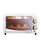 XYSQWZ 10L Oven,Multi Function Toaster Oven Timer Double Glass Door Top And Bottom Convection Countertop Toaster Oven Useful