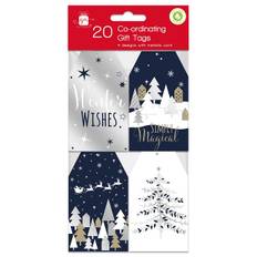 20 Christmas Gift Tags/Midnight Blue