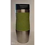 Bergner Thermal Mug, Stainless Steel/Plastic - 400ml - Vacuum Flask - Cup, Purple/Green/Beige