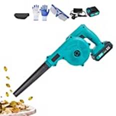 yidin Electric Blower - 48VF Copper Leaf Dust Blower with Antiskid Grip | Air Blower Greenworks Air Sweeper Lithium Battery Operated Vacuum Function 0-18000-RPM Power Dust Remover