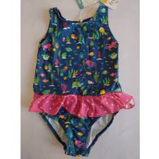 Frugi 3-4y little coral swimsuit/ rainbow reef