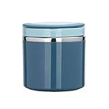 YYUFTTG Lunchbox 630ml, 1000ml Stainless Steel Lunch Boxes, Soup Thermos Bottles, Food Cans, Storage Containers, Insulated Lunch Boxes with Handles (Color : Blue, Size : 630ml)