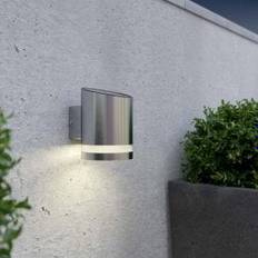 Suri 365 Truro Solar LED Outdoor Wall Light In Stainless Steel Finish