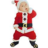 Btlankou Christmas Baby Outfit Baby First Christmas Baby Girl Dress 0-3 Months Christmas Baby Winter Suit Girls New Born Baby Clothes Infant Baby Girls Clothes Set