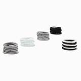 Claire's Black, Grey, & White Lurex Small Hair Ties - 30 Pack