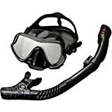 Samnuerly Diving Masks Scuba Diving - Diving Snorkel Set With Breathing Tube, Anti Fog Diving Swimming Adjustable Head Straps For Men And Women fashionable