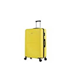 FLYMAX XL 32" Extra Large 4 Wheel Suitcases Spinner Lightweight Luggage ABS Travel Cases Yellow
