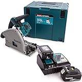 Makita DSP600ZJ LXT 18V Twin Brushless Plunge Saw with 2 x 5Ah Batteries & Charger