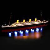 BRIKSMAX Led Lighting Kit for Creator Titanic - Compatible with Lego 10294 Building Blocks Model- Not Include the Lego Set