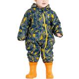 (12-18M, Moss Yellow) Dare 2b Kids Bambino II Waterproof Insulated Lined Full Zip Rainsuit Snowsuit - Green