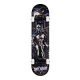 Tony Hawk Signature Series Complete Skateboard, Standard Skateboard for Adults Kids, Complete Board with ABEC-9 Bearing 7-layer Hard Maple Deck, for Beginners and Professionals (Skateboard - Black)