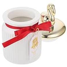 NAMOARLY Ceramic Airtight Jar Ceramic Tea Jar Kitchen Storage Canister Sugar Containers for Countertop Ceramic Containers with Lids Storage Supply Tea Leaves Canister Tea Canister with Lid
